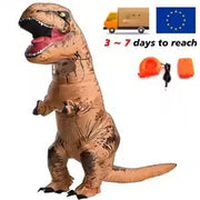 T-rex Inflatable Tyrannosaurus Dinosaur Costume Kids Fancy Halloween Mascot Party Apparel