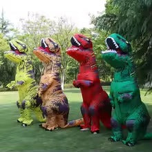 T-rex Inflatable Tyrannosaurus Dinosaur Costume Kids Fancy Halloween Mascot Party Apparel