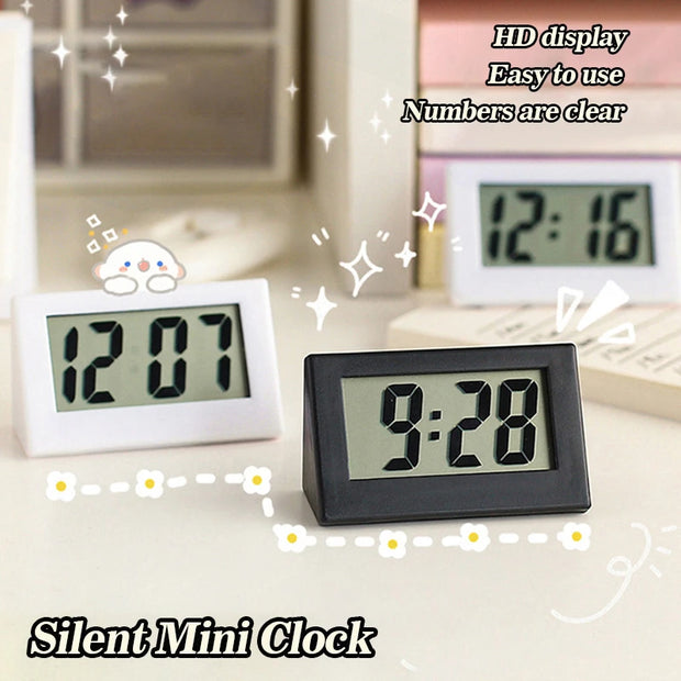 Mini LED Clock Electronic Digital Clocks Screen Desktop Clock For Home Office Table Clocks Snooze Desk Clock Bedroom Decor