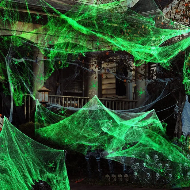 Dark Glow Halloween Spider Haunted House - Clippercart