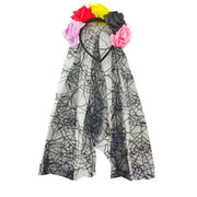 Halloween Ghost Costume Black Fancy Lace Witch Dress For Kids