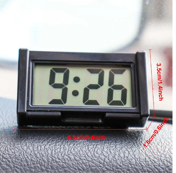 Mini Digital Clock Large Screen Car Dashboard Electronic Clock Self-adhesive Mini Clocks Durable Car Clocks For Truck Dashboard