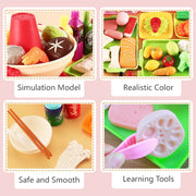 Children Pretend Play Kitchen Toy Simulation Food Vegetable Barbecue Cooking Sets Education Play House Interactive Toys For Girl
