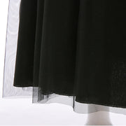 Halloween Ghost Costume Black Fancy Lace Witch Dress For Kids