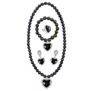 Halloween Ghost Costume Black Fancy Lace Witch Dress For Kids