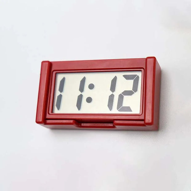 Mini Digital Clock Large Screen Car Dashboard Electronic Clock Self-adhesive Mini Clocks Durable Car Clocks For Truck Dashboard