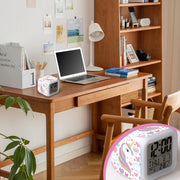 Kids Night Light Alarm Clocks Easy Setting Cube Wake Up Clocks for Girls Women Children Gifts