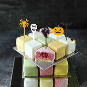 20/10PCS Plastic Halloween Toothpicks Mixed style Ghost Bat Spider Fruit Toothpicks Halloween Cupcake Party Decoration