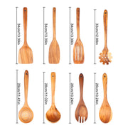 Kitchen Sets Wooden Kitchen Utensils Cooking Wooden Spoons Wooden Spoons Soup Utensils Kitchen Cooking Sets Cooking Gifts1-10PC
