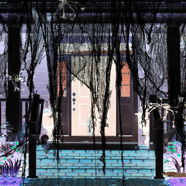 Halloween Decorations,Horror Bloody Gauze Spider Web,Creepy Party Decoration,Halloween Haunted House Party Props