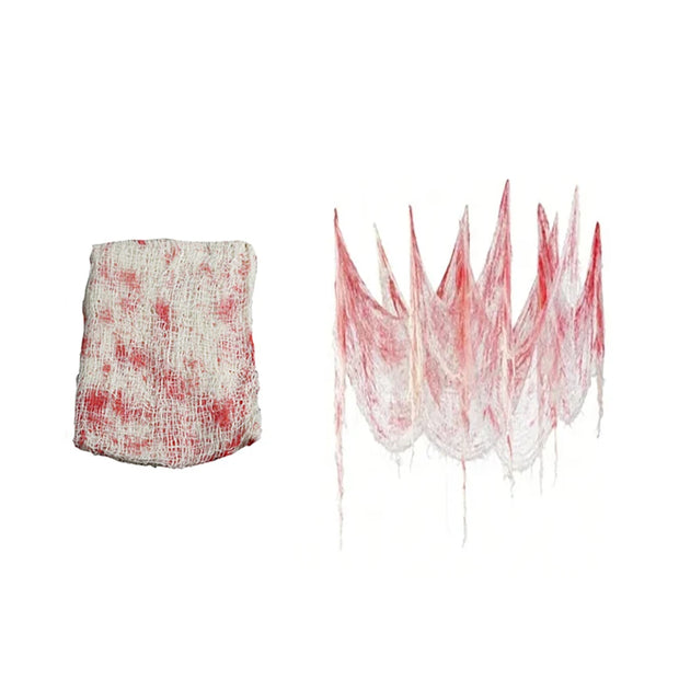 Halloween Decorations,Horror Bloody Gauze Spider Web,Creepy Party Decoration,Halloween Haunted House Party Props