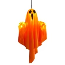 Halloween Decorations 19.6" Hanging Ghosts Light Up Kit Decor Indoor Bedroom Wall Outdoor Garden