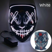 Halloween Neon Led Purge Mask Masque Masquerade Party Masks Light Grow in the Dark Horror Mask Glowing Masker