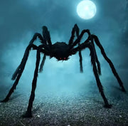 Halloween Plush Spider, 30-200cm Outdoor Giant Spider Decor Chamber Prank Black Spider, Horror Halloween Decoration Party Prop