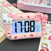 Lovely Hello Kitty Alarm Clock Anime Noctilucent Alarms Clocks Cartoon cute Dormitory Clocks Desktop Decoration Kids Gift