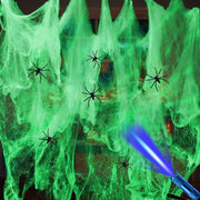 Dark Glow Halloween Spider Haunted House - Clippercart