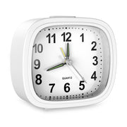 ORIA Silent Alarm Clocks Bedside Non Ticking Battery Powered Table Clocks Luminous Analogue Clock for Heavy Sleepers Travel