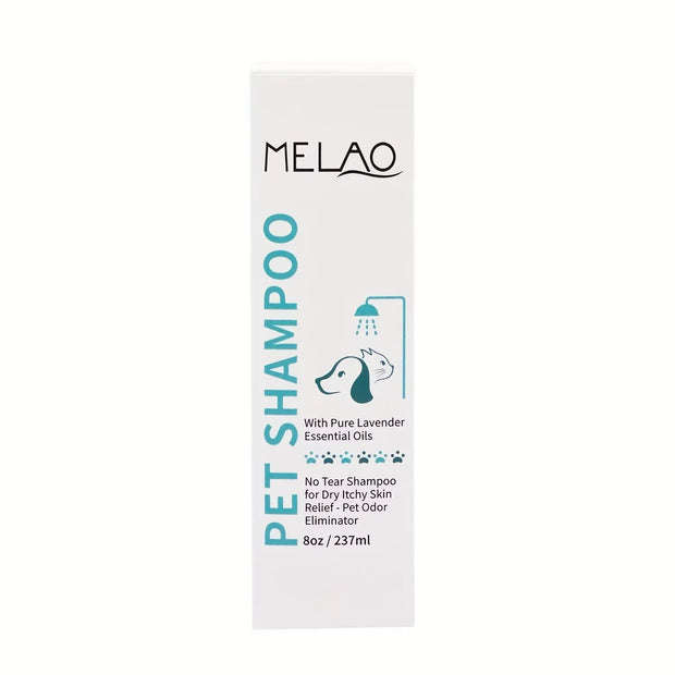 Melao Natural Pet Accessories Shampoo Puppy & Kitten Dog Shampoo Dry Skin & Itch Relief Pet Shampoo for Dogs