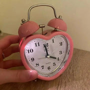 New Heart Shape Snooze Wake Up Clocks No Ticking Time Clocks Girls