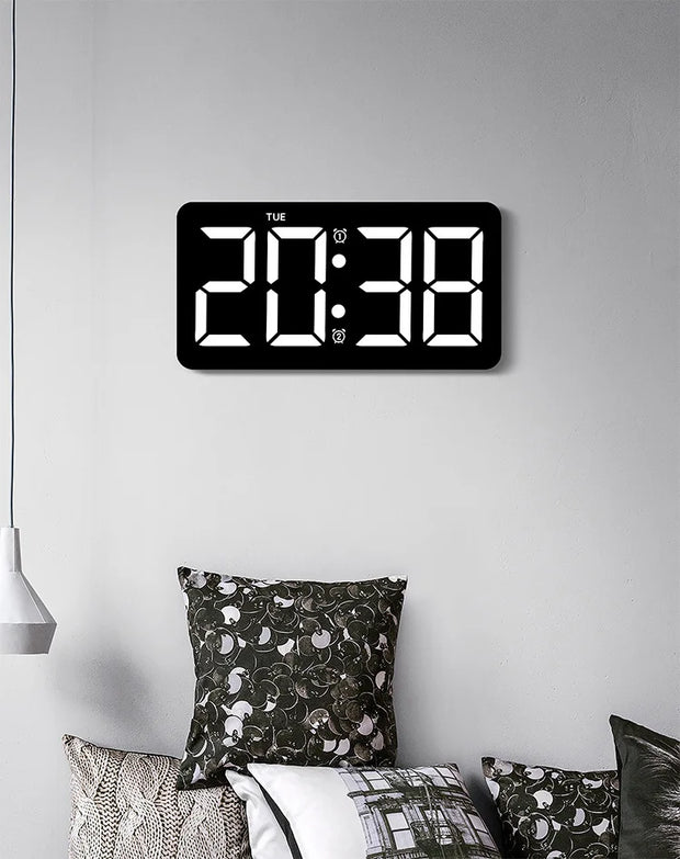 Digital Wall Clocks Larger LED Living Room Alarm Clocks Date Week Clock
