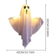 Halloween Decorations 19.6" Hanging Ghosts Light Up Kit Decor Indoor Bedroom Wall Outdoor Garden