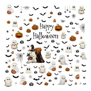 Halloween Window Stickers Pumpkin Living Room Glass Window Decoration Electrostatic Stickers Ghost Helloween Terror Stickers