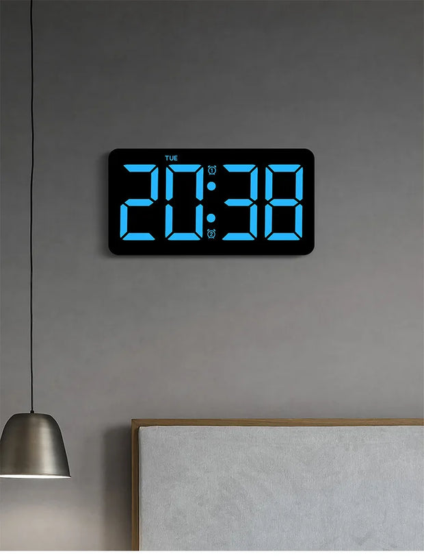 Digital Wall Clocks Larger LED Living Room Alarm Clocks Date Week Clock