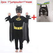 Kids boy Bat Costume with Mask and Cape Halloween Cosplay Costume Movie Character Jumpsuit Bat Dark Knight Rises Dress Up