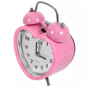 New Heart Shape Snooze Wake Up Clocks No Ticking Time Clocks Girls