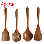 Kitchen Sets Wooden Kitchen Utensils Cooking Wooden Spoons Wooden Spoons Soup Utensils Kitchen Cooking Sets Cooking Gifts1-10PC