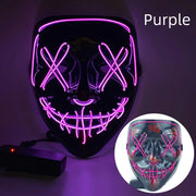 Halloween Neon Led Purge Mask Masque Masquerade Party Masks Light Grow in the Dark Horror Mask Glowing Masker