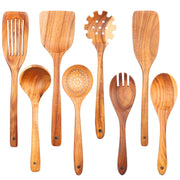 Kitchen Sets Wooden Kitchen Utensils Cooking Wooden Spoons Wooden Spoons Soup Utensils Kitchen Cooking Sets Cooking Gifts1-10PC