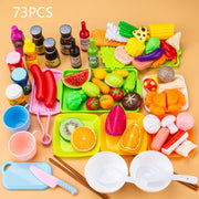 Children Pretend Play Kitchen Toy Simulation Food Vegetable Barbecue Cooking Sets Education Play House Interactive Toys For Girl